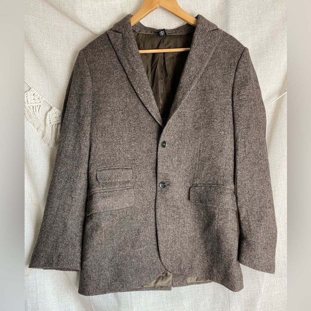 Club Monaco Men's Brown Wool Sport Coat Size 38